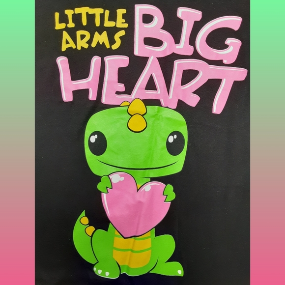 Little Arms Big Heart Dinosaur T-Shirt - Picture 2 of 3